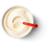 aeriel shot of milkshake