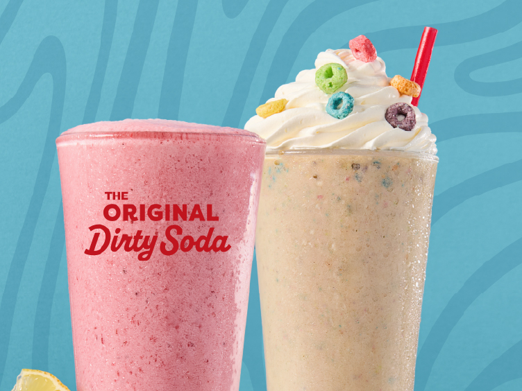 Pink Lemonade Whip & Froot Loops Shake