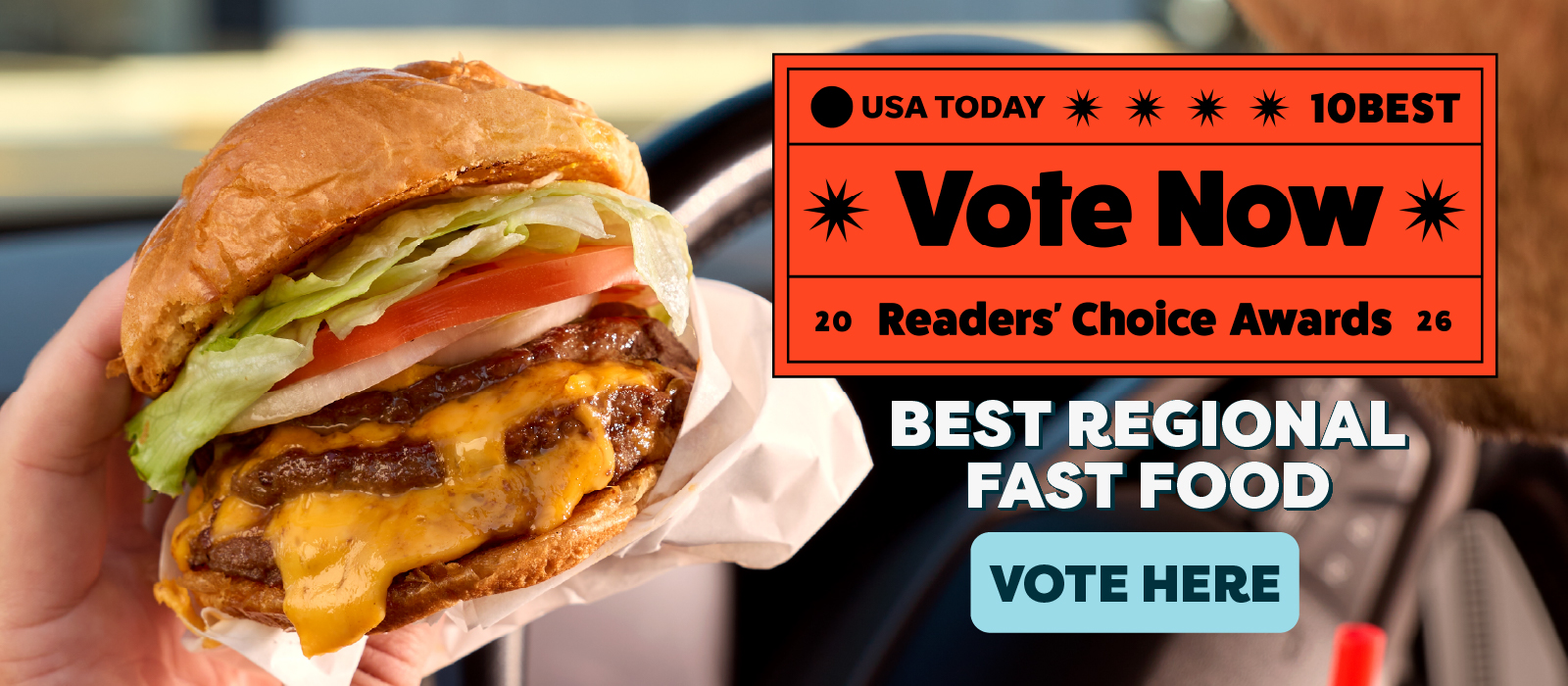 Vote Now. Best Regional Fast Food. Vote here.