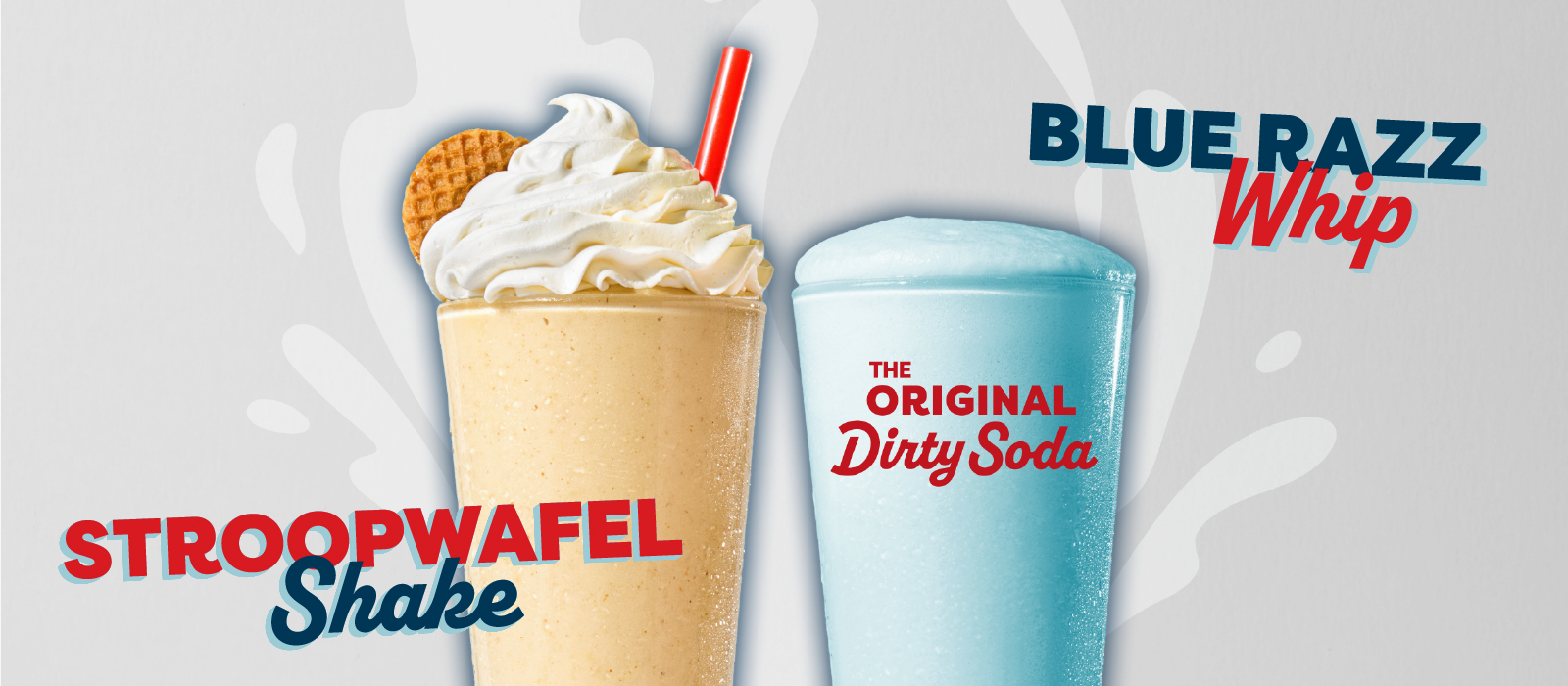 Stroopwafel Shake and Blue Razz Whip