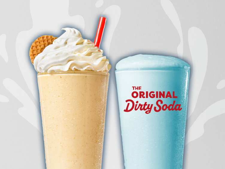 Stroopwafel Shake and Blue Razz Whip